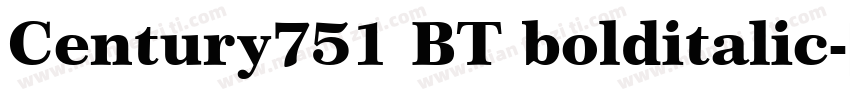 Century751 BT bolditalic字体转换